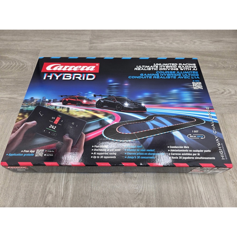 Carrera HYBRID 50002 Highway Challenge Slot Car Set 1:50AppControl Devil Drivers